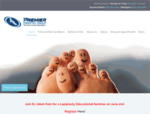 Tablet Screenshot of premierpodiatrygroup.com